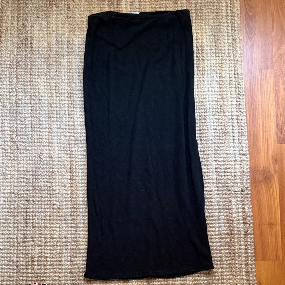Princess Polly Classic Black Maxi Skirt